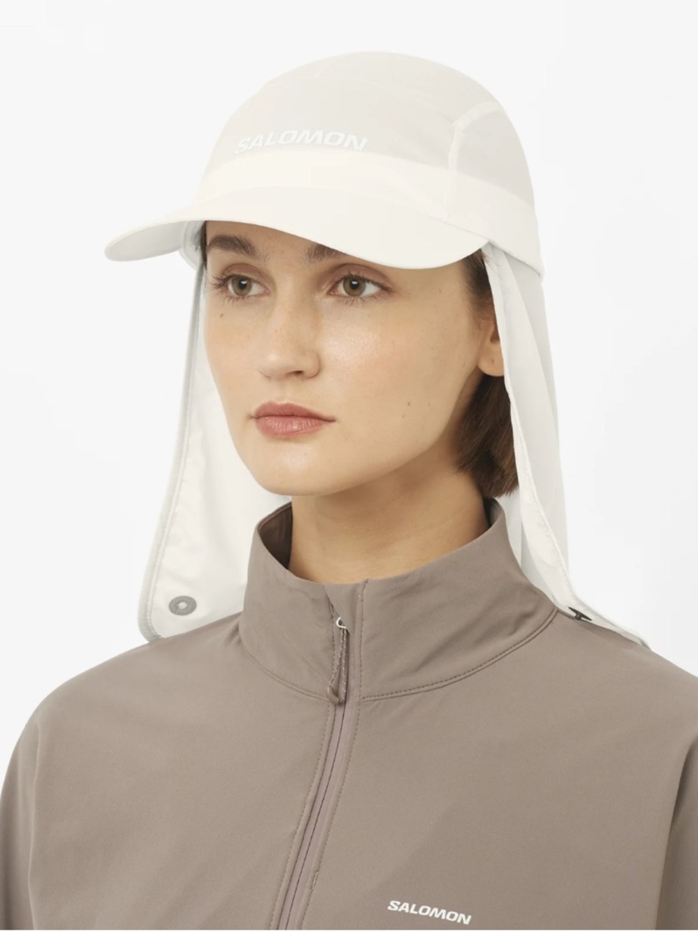 NWOT Salomon White Sahara Cap Size S/M 54 CM circumference